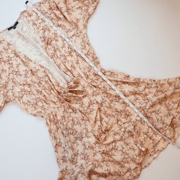 Shore Brand Malta Mini Dress Pastel Pink Floral Ruffle - Size Small - NWT - Picture 8 of 9